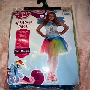 New | My little pony rainbow dash kids costume | Size Medium |